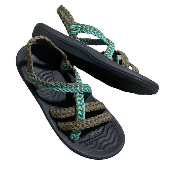 Megnya Comfort Walking Sandals with Arch Support Cord Braided Women’s size 9 - Picture 1 of 13